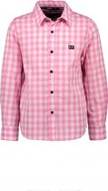 Seven-One-Seven Jongens blouses Seven-One-Seven Henky long sleeves woven check Powder pink 122/128