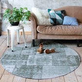 Rond patchwork vloerkleed - Dreams Groen Ø 175cm