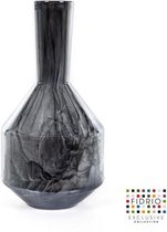 Design bottle Benito small - Fidrio NERO - glas, mondgeblazen - hoogte 25,5 cm