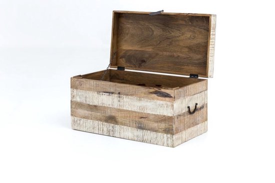 Houten kist met deksel 45x83 cm – Kist Hout Uniek Design – Duurzame  Speelgoed... | bol.com