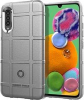 Voor Galaxy A90 5G volledige dekking schokbestendige TPU-hoes (grijs)