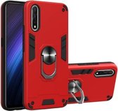 Voor vivo iQOO Neo / S1 2 in 1 Armor Series PC + TPU beschermhoes met ringhouder (rood)