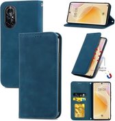 Voor Huawei Nova 8 5G Retro Skin Feel Business Magnetische Horizontale Flip Leren Case Met Houder & Kaartsleuven & Portemonnee & Fotolijst (Blauw)