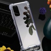 Voor Galaxy S20 GOOSPERY SUPER Protect Four Corners Shockproof Soft TPU Case (transparant)