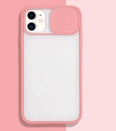 Voor iPhone 11 Pro Sliding Camera Cover Design TPU beschermhoes (roze)