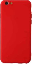 Voor iPhone 6 Plus schokbestendig mat TPU beschermhoes (rood)