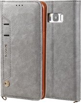 Voor Galaxy S8 CMai2 Kaka-serie Litchi Texture Horizontale flip lederen tas met houder en kaartsleuven (grijs)