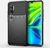 Voor Xiaomi Mi CC9 Pro Thunderbolt Shockproof TPU Soft Case (zwart)