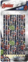 Marvel Kleurpotloden Avengers Junior 24,5 Cm Hout 10 Stuks