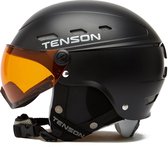 Tenson Core Skihelm Met Vizier Zwart - Maat M