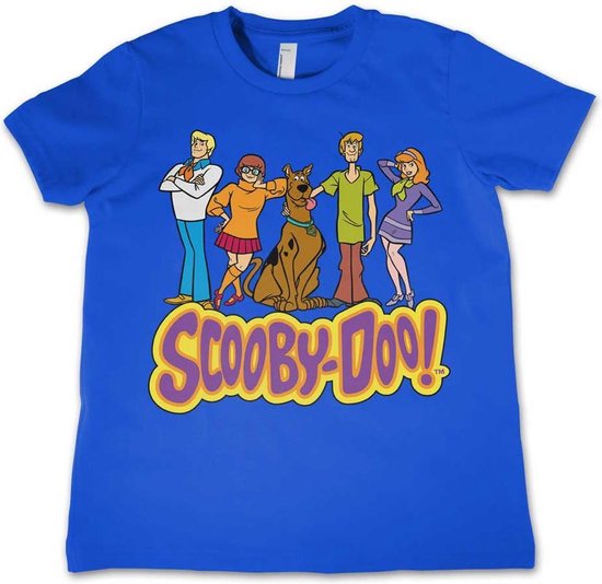 T-shirt Kinder ScoobyDoo - XS- Blauw Équipe