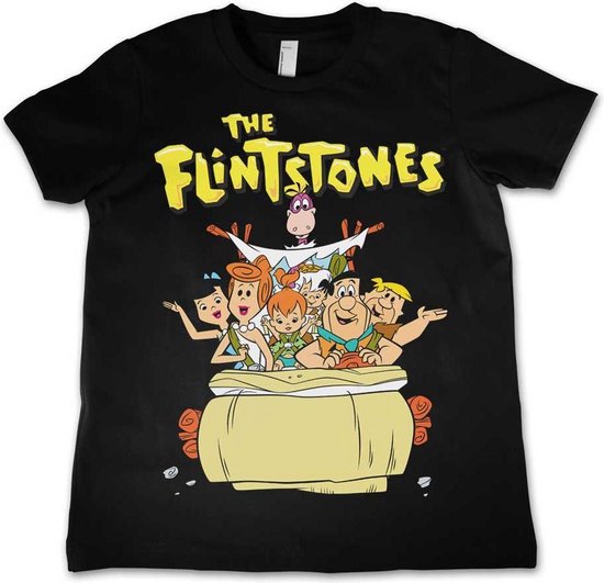The Flintstones Kinder Tshirt -M- The Flintstones Zwart