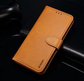 Voor Huawei Honor 10i GUSSIM zakelijke stijl horizontale flip lederen tas met houder & kaartsleuven & portemonnee (kaki)