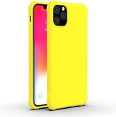 Voor iPhone 11 schokbestendig Frosted ultradunne TPU-beschermhoes (geel)