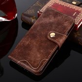 Rivet PU + TPU horizontale flip lederen tas met houder & kaartsleuven & portemonnee voor iPhone 12 mini (koffie)