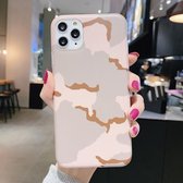 Schokbestendig IMD Camouflage TPU-beschermhoesje voor iPhone 11 Pro Max (roze)