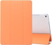 Voor iPad Air (2019) / Pro 10.5 (2017) 3-vouwbaar Elektrisch geperst huidtextuur Horizontaal Flip Schokbestendig Transparant TPU + PU-lederen hoes met houder & pennensleuf & slaap-