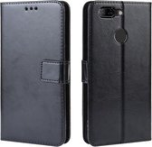 Retro Crazy Horse Texture Horizontale Flip Leather Case voor Lenovo K5S, met houder & kaartsleuven & fotolijst (zwart)