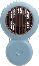 A28 Hangende nekventilator USB handheld desktop draagbare ventilator (blauw)