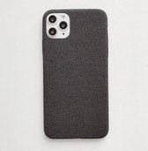 Voor iPhone 11 Fabric Style TPU Protective Shell (zwart)
