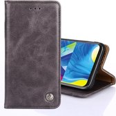 Voor Samsung Galaxy S9 niet-magnetische retro textuur horizontale flip lederen tas met houder & kaartsleuven & portemonnee (grijs)