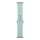 Voor Apple Watch Series 6 & SE & 5 & 4 40 mm / 3 & 2 & 1 38 mm siliconen horlogebandje, lange sectie (heren) (lichtgroen)