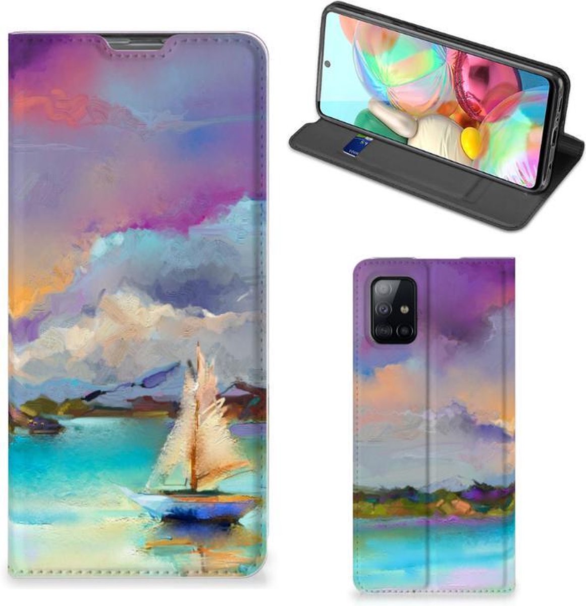 Bookcase Samsung Galaxy A71 Boat