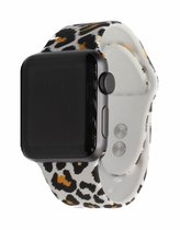 Geschikt Voor Smart Watch Band Met Print -  Giraffe - 42mm En 44mm - Geschikt Voor Smart Watches