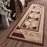 Tapiso Atlas Vloerkleed Gangloper Woonkamer Beige Tapijt Maat- 70x200