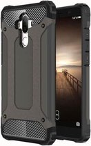 Voor Huawei Mate 9 Rugged Armor TPU + PC combinatiebehuizing (koffie)