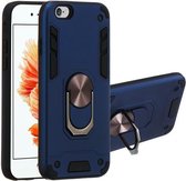 Voor iPhone 6 / 6s 2 in 1 Armor Series PC + TPU beschermhoes met ringhouder (koningsblauw)