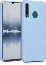 kwmobile telefoonhoesje voor Huawei P30 Lite - Hoesje met siliconen coating - Smartphone case in mat lichtblauw