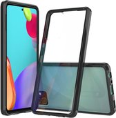 Mobigear Hoesje geschikt voor Samsung Galaxy A52s 5G Telefoonhoesje Hardcase | Mobigear Crystal Backcover | Galaxy A52s 5G Case | Back Cover - Transparant / Zwart