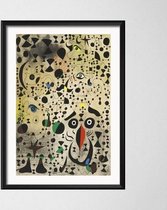Joan Miro Poster 13 - 40x50cm Canvas - Multi-color