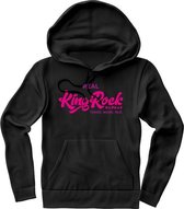 KingRock Studio  Hoodie | Roze | Heren / Dames | Original & Vintage Hoodie met Capuchon | Perfect Kleding Trui Verjaardag Cadeau |