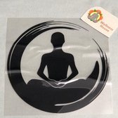 Wellness-House | Wandsticker Enso Lotushouding |Laptop Sticker | Auto Sticker | Decoratie Sticker | Zen Decoratie | Enso