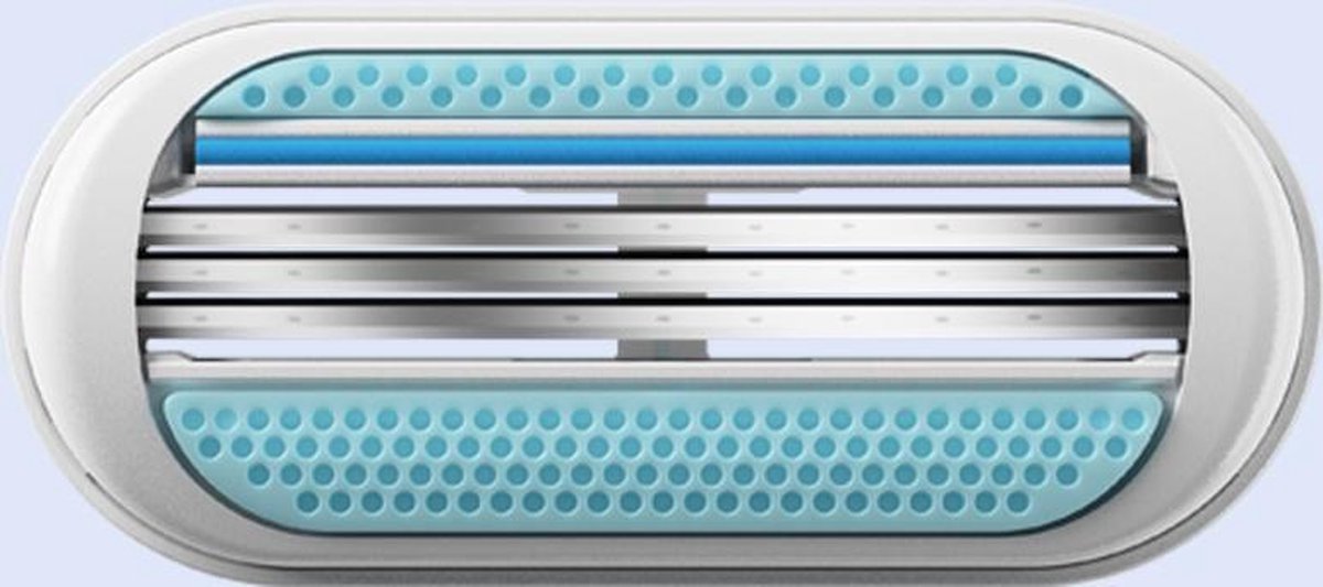 Gillette Venus 'smooth' scheermesjes verpakking met 4 mesjes.