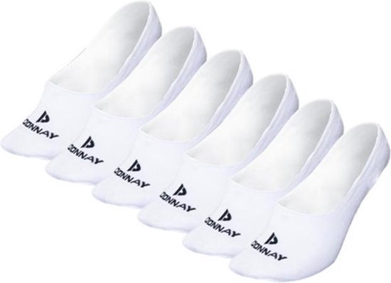 Donnay - Socquettes - Footies - 6 Paires - Wit - 47-50