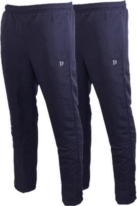 2-Pack Donnay Micro fibre pant met rechte pijp - Sportbroek - Heren - Navy - maat L