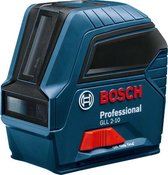 Bosch GLL 2-10 Kruislijnlaser in tas - Rood - 10m