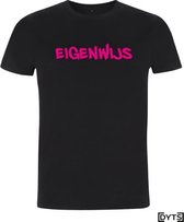T-shirt | Karaktereigenschappen | Eigenwijs03 - M, fluor pink, Heren