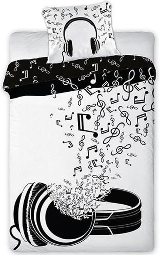 Housse de couette Musique - Simple - 140 x 200 cm - Katoen | bol.com