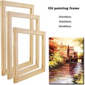 Paintingopnummer.com® Cadre en bois pour toile | Cadre 50x40 cm | Facile à installer | Peindre par numéros