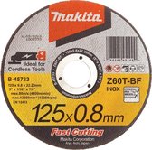 Makita B-45733 Doorslijpschijf - 125 x 22,23 x 0,8mm - RVS - inox