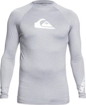 Quiksilver - UV-zwemshirt voor heren - Longsleeve - All Time - Lichtgrijs - maat XXL