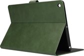 Phreeze Tablethoes - Geschikt voor iPad 10.2 (2019) Hoes - Luxe Lederen Hoesje - Leer Textuur - Donker Groen
