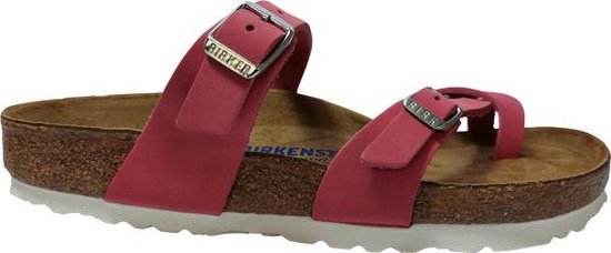Birkenstock Slipper Arizona 1015545 Smal Rood Zacht Voetbed - Van Driel  Schoenen