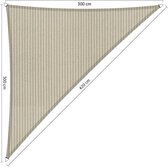 Shadow Comfort® Driehoek 90° Schaduwdoek - UV Bestendig - Zonnedoek - 300 x 300 x 420 CM - Sahara Sand