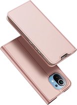 Dux Ducis - Pro Serie Slim wallet hoes - Xiaomi Mi 11 - Roze Goud