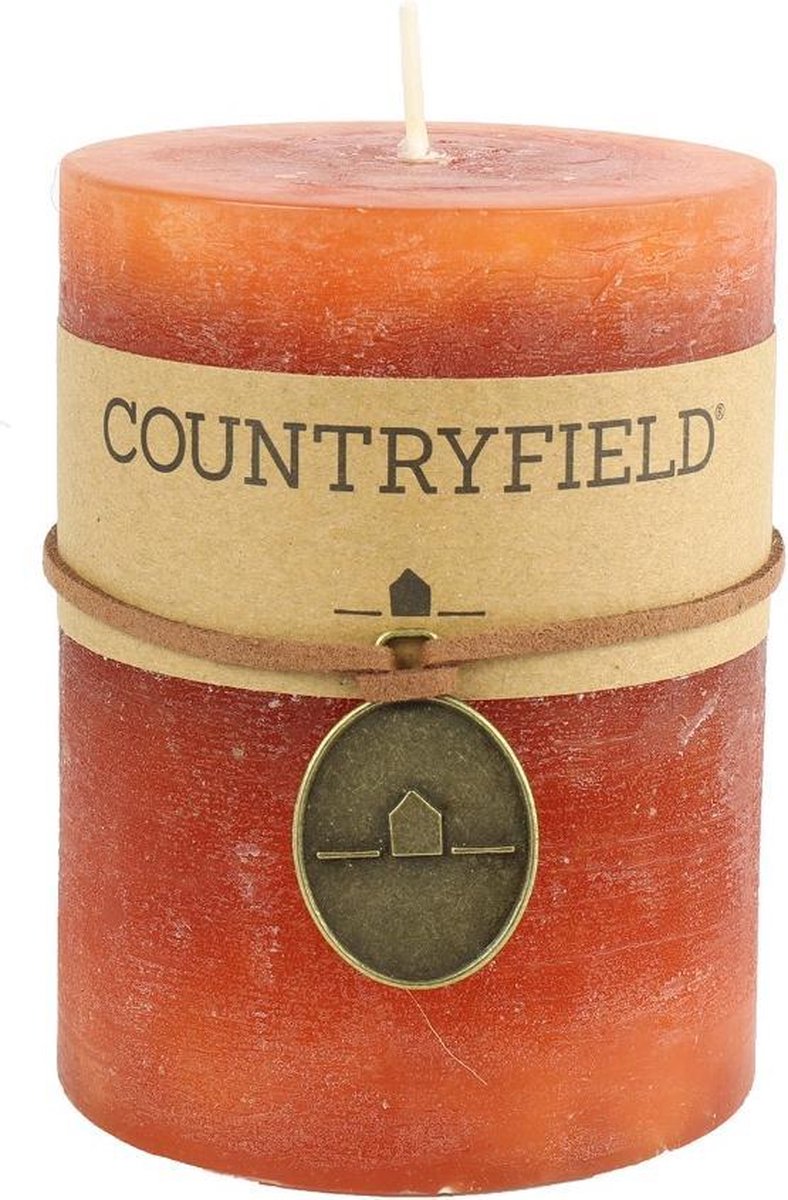 Countryfield Kaars effen rond Tonnie S roest Bruin